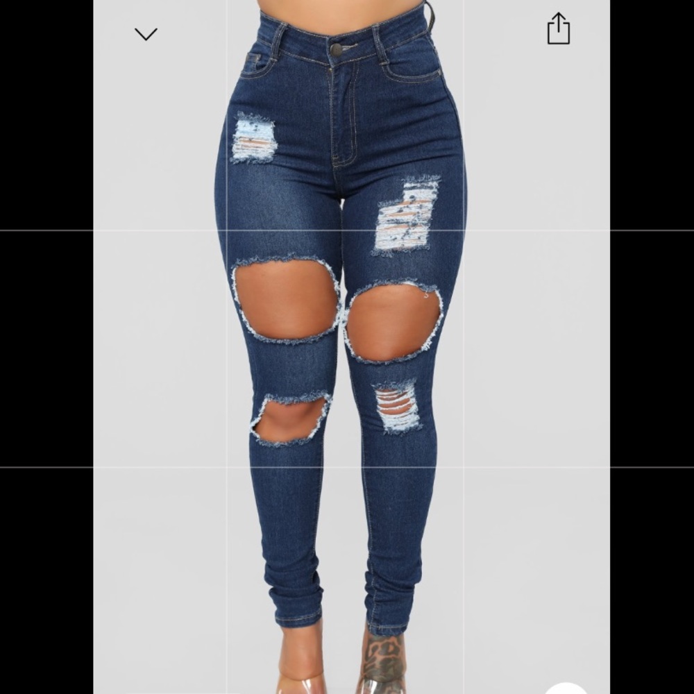FashionNova high-waisted jeans
